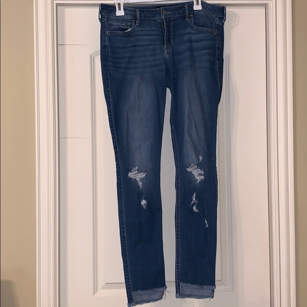 Hollister Skinny Ripped Jeans